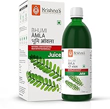 KRISHNA'S HERBAL & AYURVEDA Bhumi Amla Juice - 1000 ml | Natural liver detoxifier | Strengthens the digestive system | Sugar free Juice
