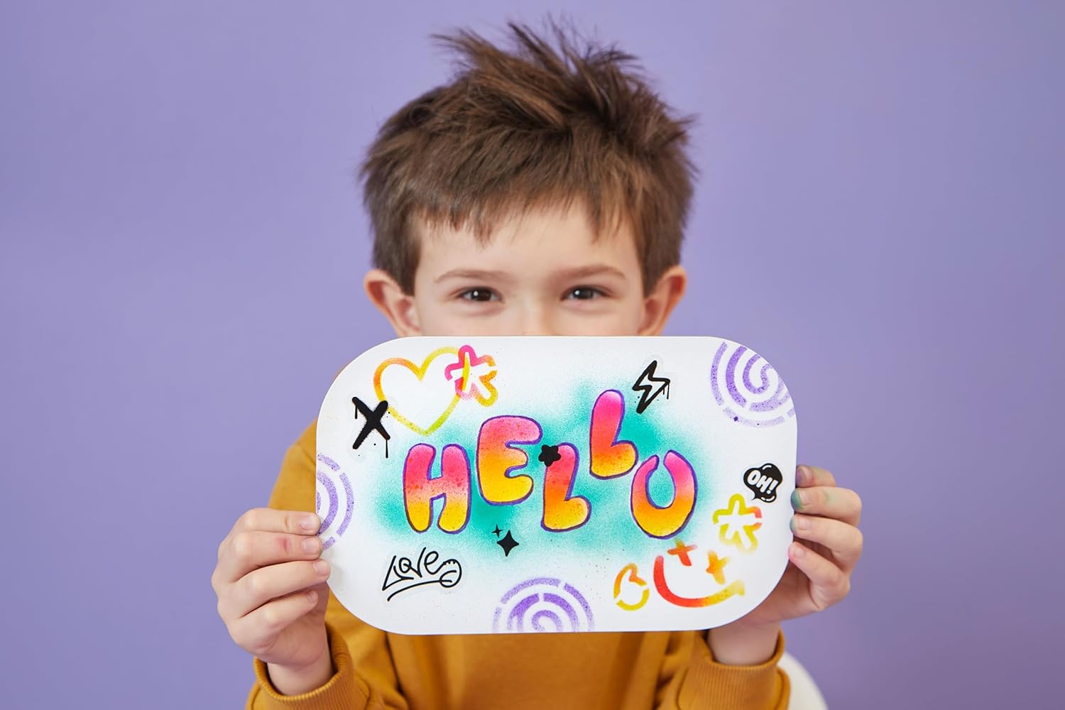 Maped Creativ - Airbrush Maker - Children's Airbrush Spray to Create Incredible Effects - Graffiti Activity - Transforms Your Felt-Tip Pens into Spray Art - Craft Kit