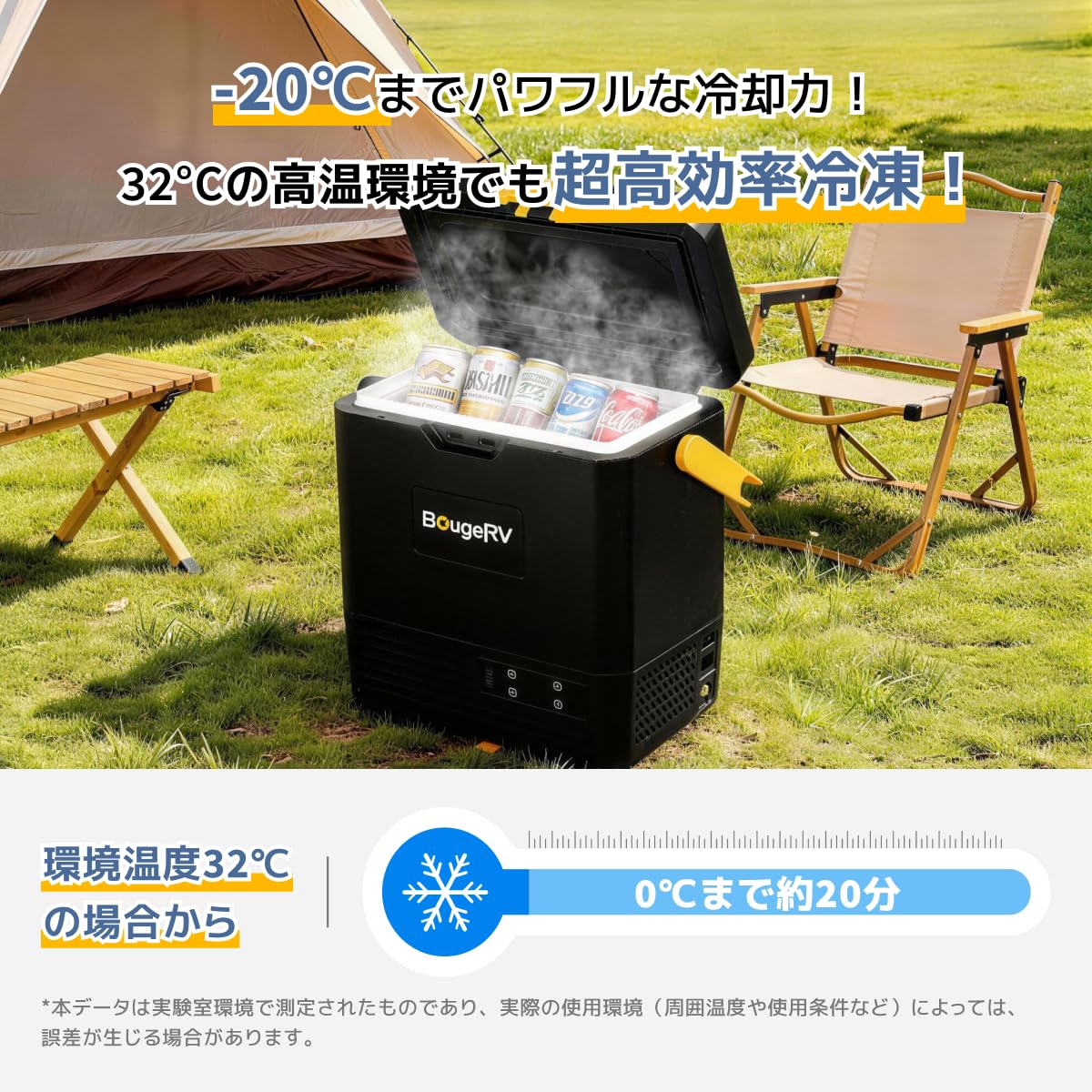 Amazon.co.jp: 【防災認定】【急速冷凍＆173Whバッテリー付属】BougeRV