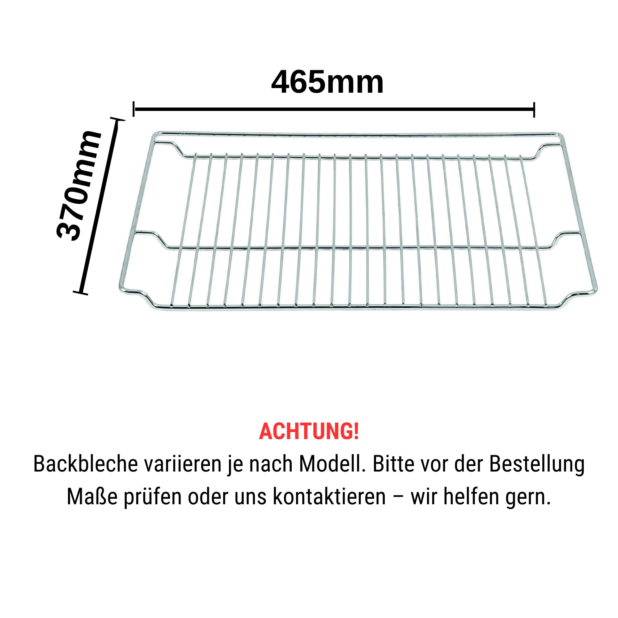 ICQN Rejilla para Horno 46,5 x 37,5 cm, Parrilla Metálica Compatible con Siemens, Bosch, Constructa y Amica