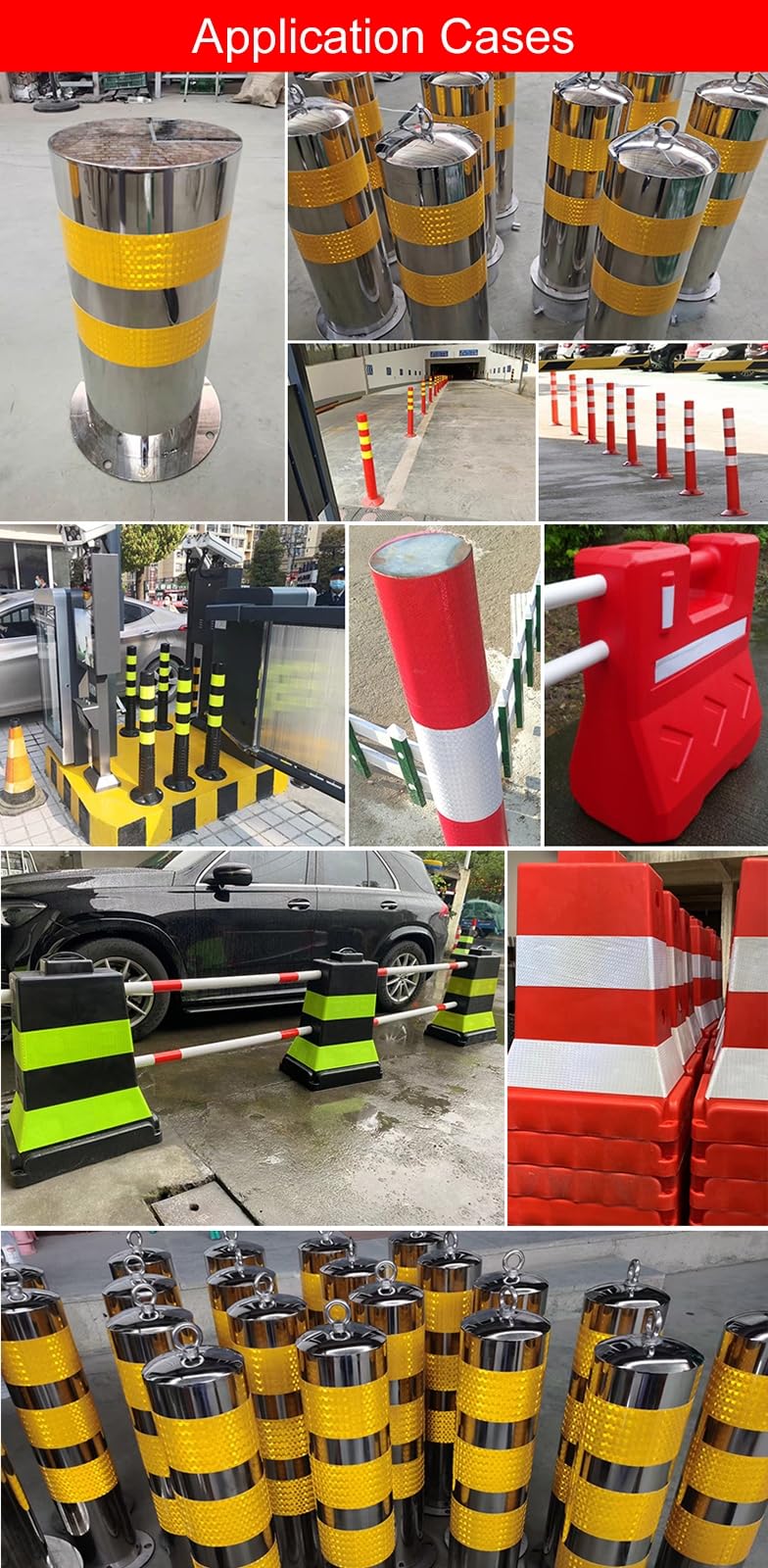 Cinta de señalización de peligro, Cinta Reflectante Multicolor 40cm Ancho 1m 10m 50m(Yellow,50m)