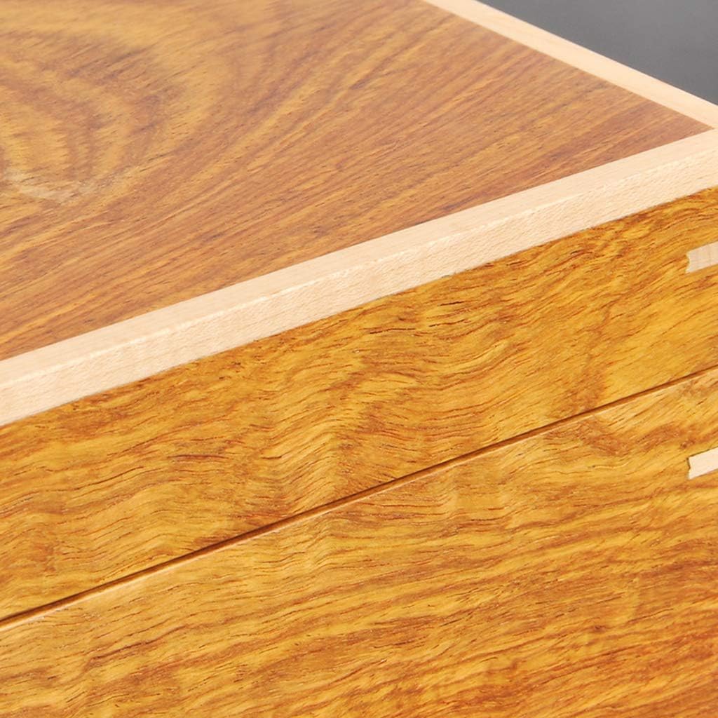 Caja de reloj grande para hombres y mujeres, 10 ranuras para relojes, organizador de joyas de lujo, caja de exhibición de relojes de madera, parte superior de vidrio, cerradura de metal con