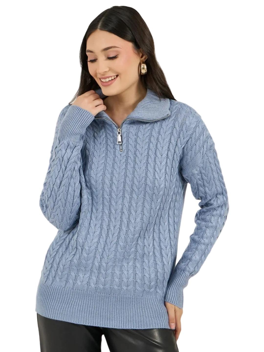 styli Women's Acrylic Modern Pullover-picture-23