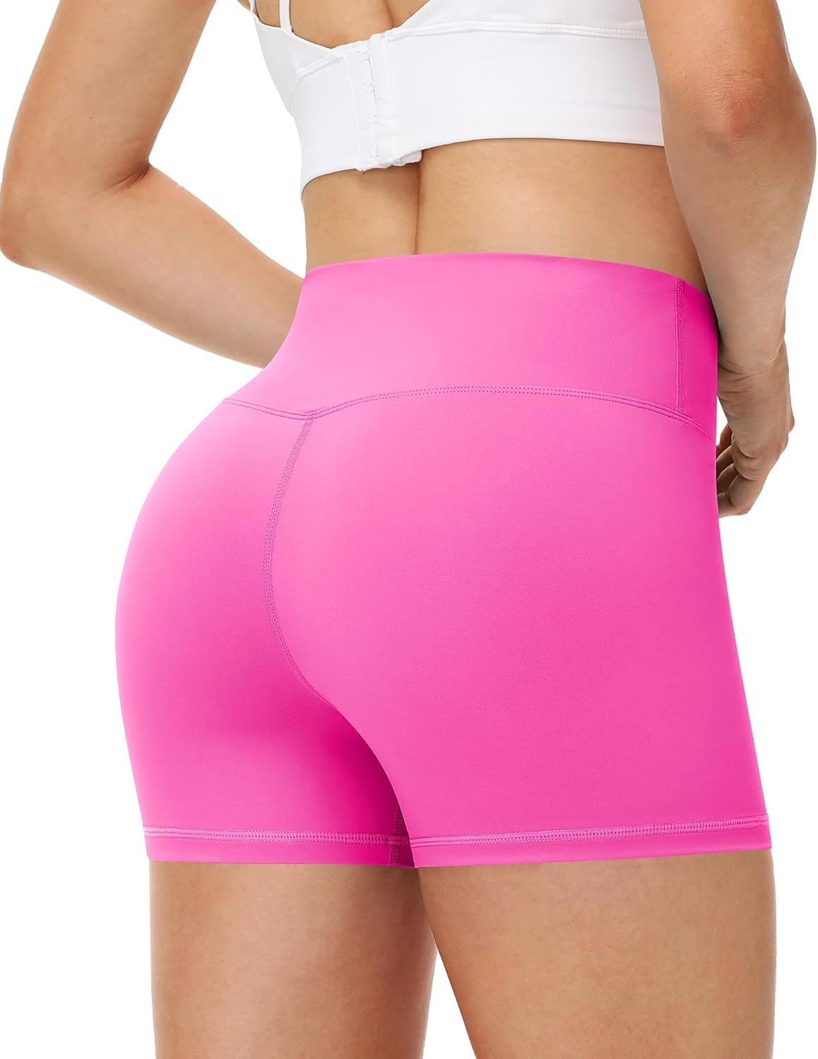 Runhit Women's Workout Biker Shorts - 3"/5"/8" High Waisted Tummy Control Spandex Booty Shorts for Volleyball Gym Yoga Dance - Image 2