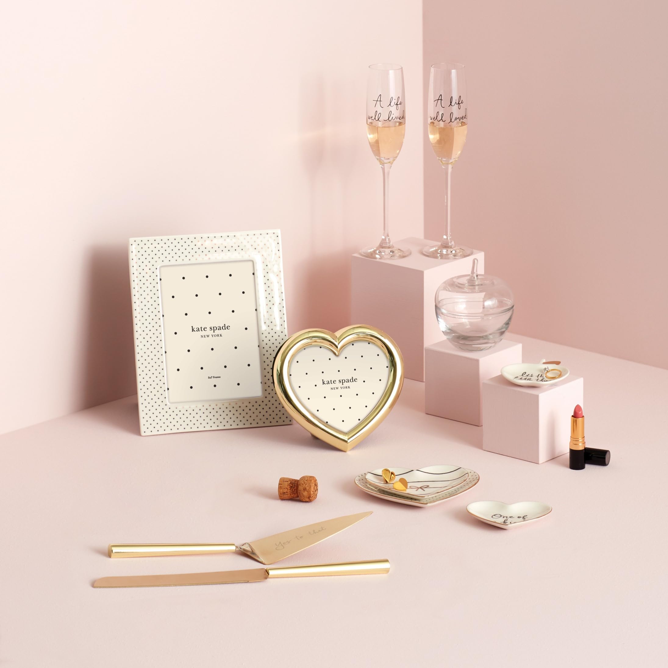 Kate Spade New York Charmed Life Goldener Herzrahmen