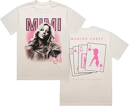 Mariah Carey Unisex's Standard Official Merch Mimi Live in