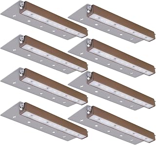 8-Pack 7 Inch LED Classic Series Hardscape Lighting, Wall Lights, Landscape Lighting, Low Voltage Landscape Lights, 2.5W Outdoor Step Lights, 2400K Soft Golden Light, IP67 Hardscape Paver Step Lights