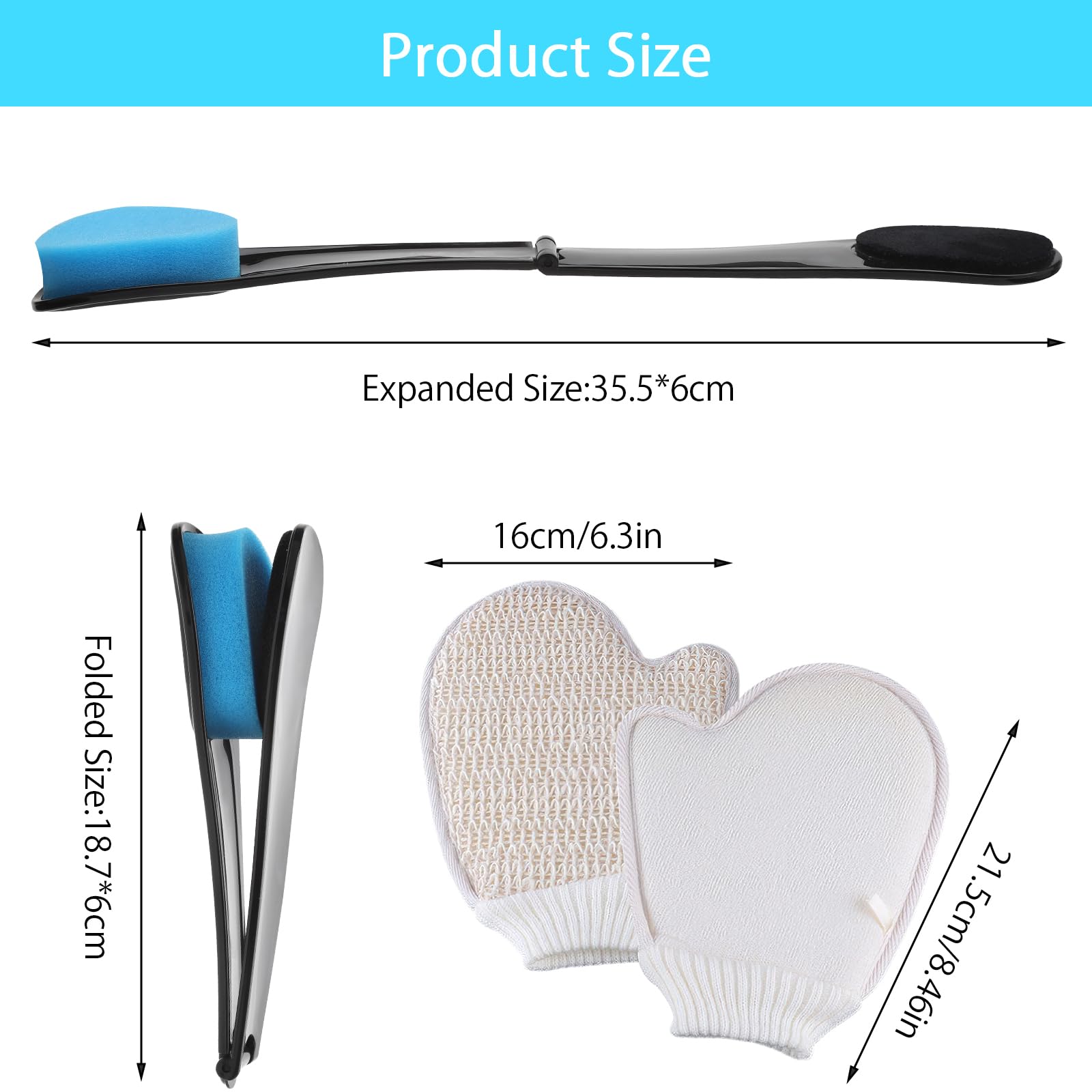 Self Tanning Back Applicator and Tanning Mitt Self Tan Set - Image 2