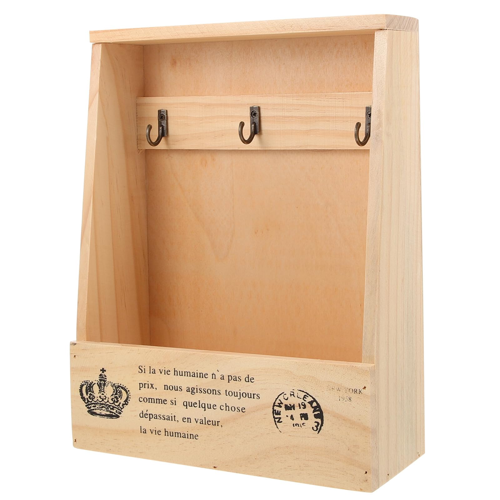 Caja Organizadora de Llaves de Madera para Evitar Pérdidas en la Entrada