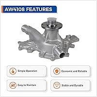 Vista 5 de PAROD AW4108 4.0L V6 Water Pump Kit Compatible with 1997-2010 Ford Explorer, 2001-2003 Explorer Sport, 2001-2010 Explorer Sport Trac, 2005-2010