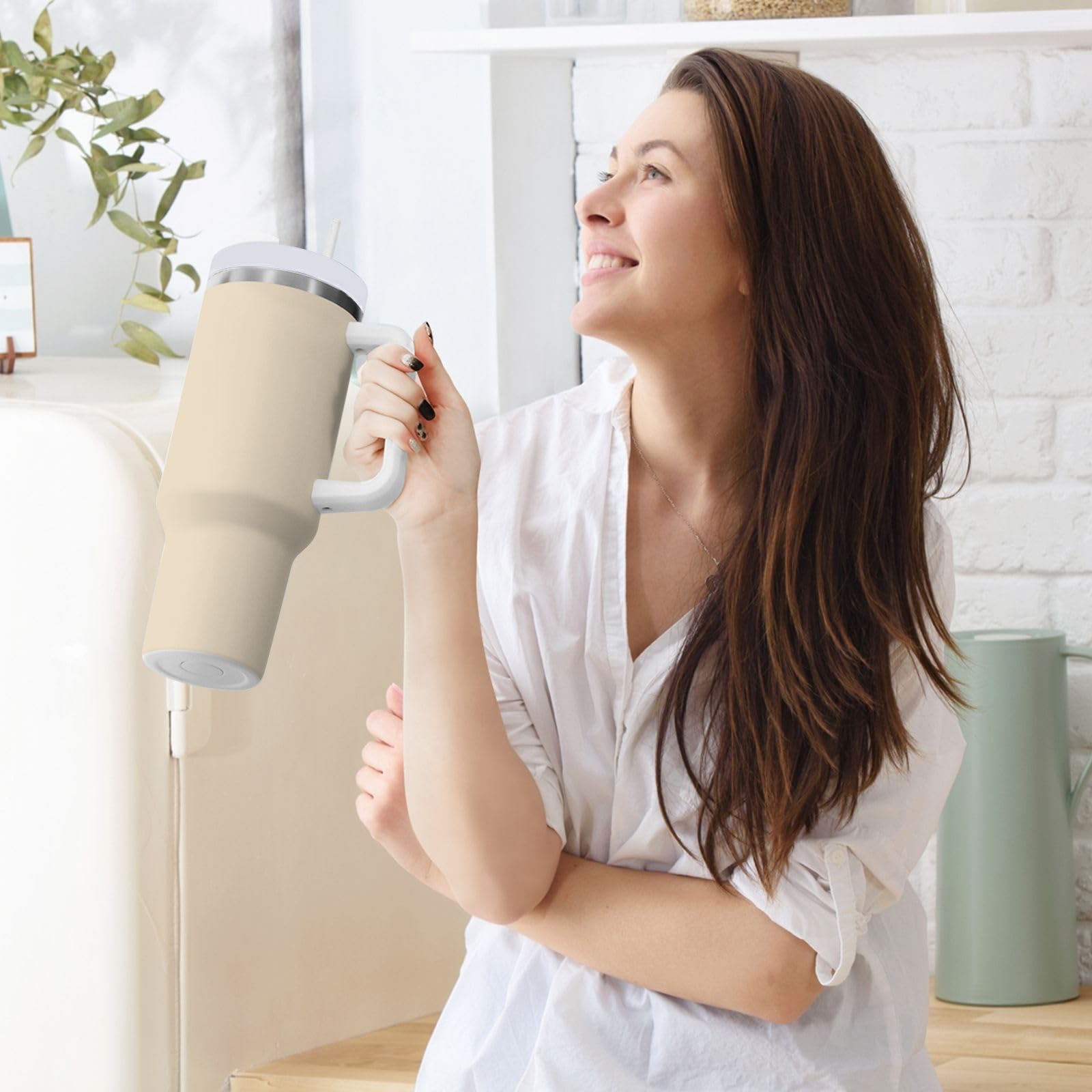 Amazon.com: ZZXXB Beige Insulated Stainless Steel Water Bottle