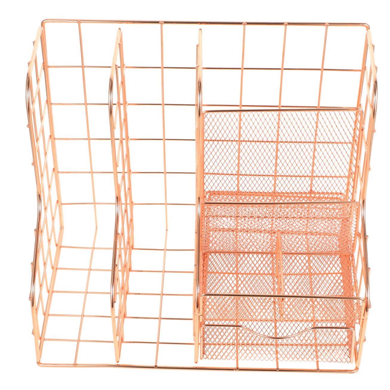 Zerodeko Metall Feiner Verarbeitung und Schreibtisch mit Stilvollem Dokumentenorganizer Design zum Aufbewahren von Papieren und Zubehör für Büro im Badezimmer