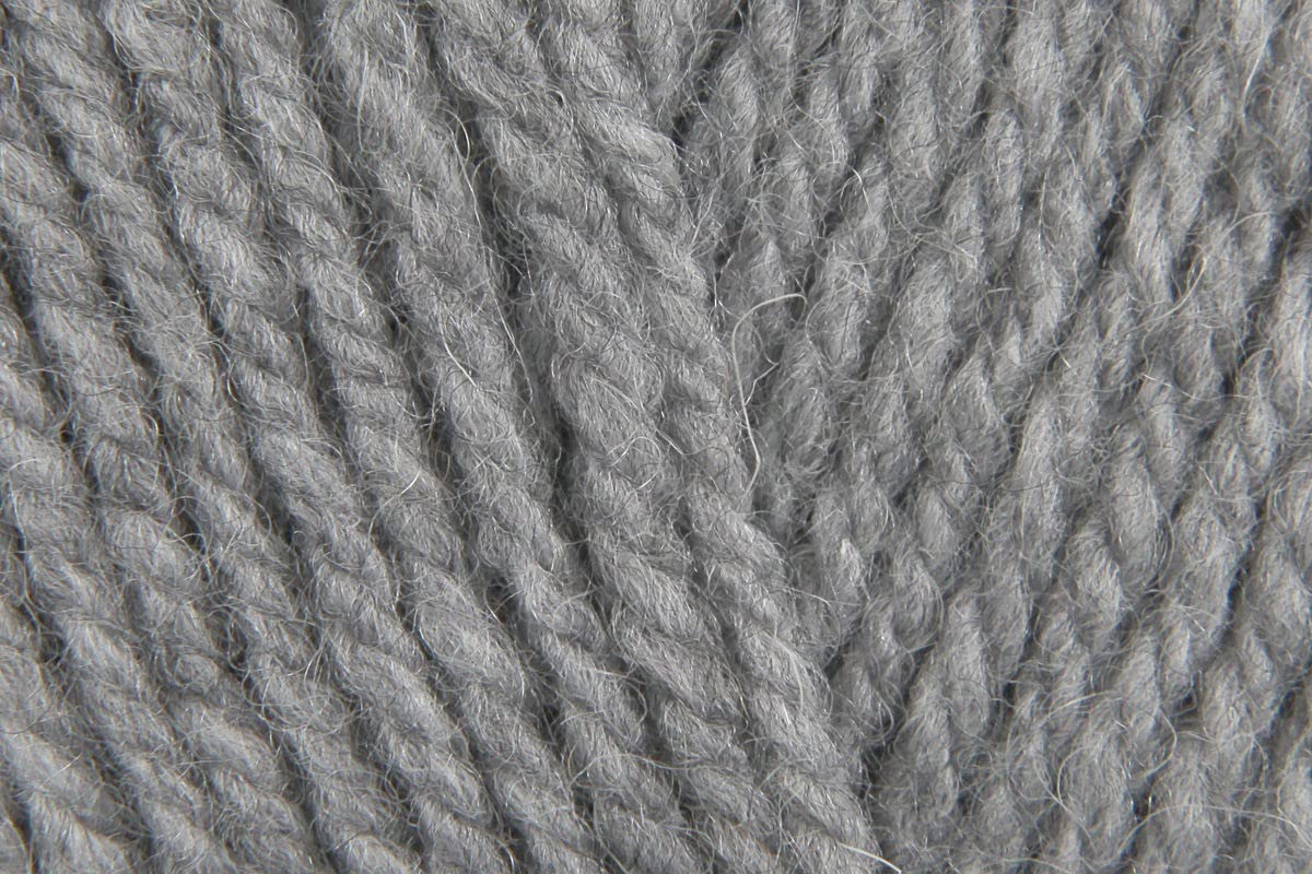 KHASO Aran Yarn, Wool Acrylic Blend, 400g Ball, Celtic Grey (997), 920 Yards, Single Ball, Yarn — image 1