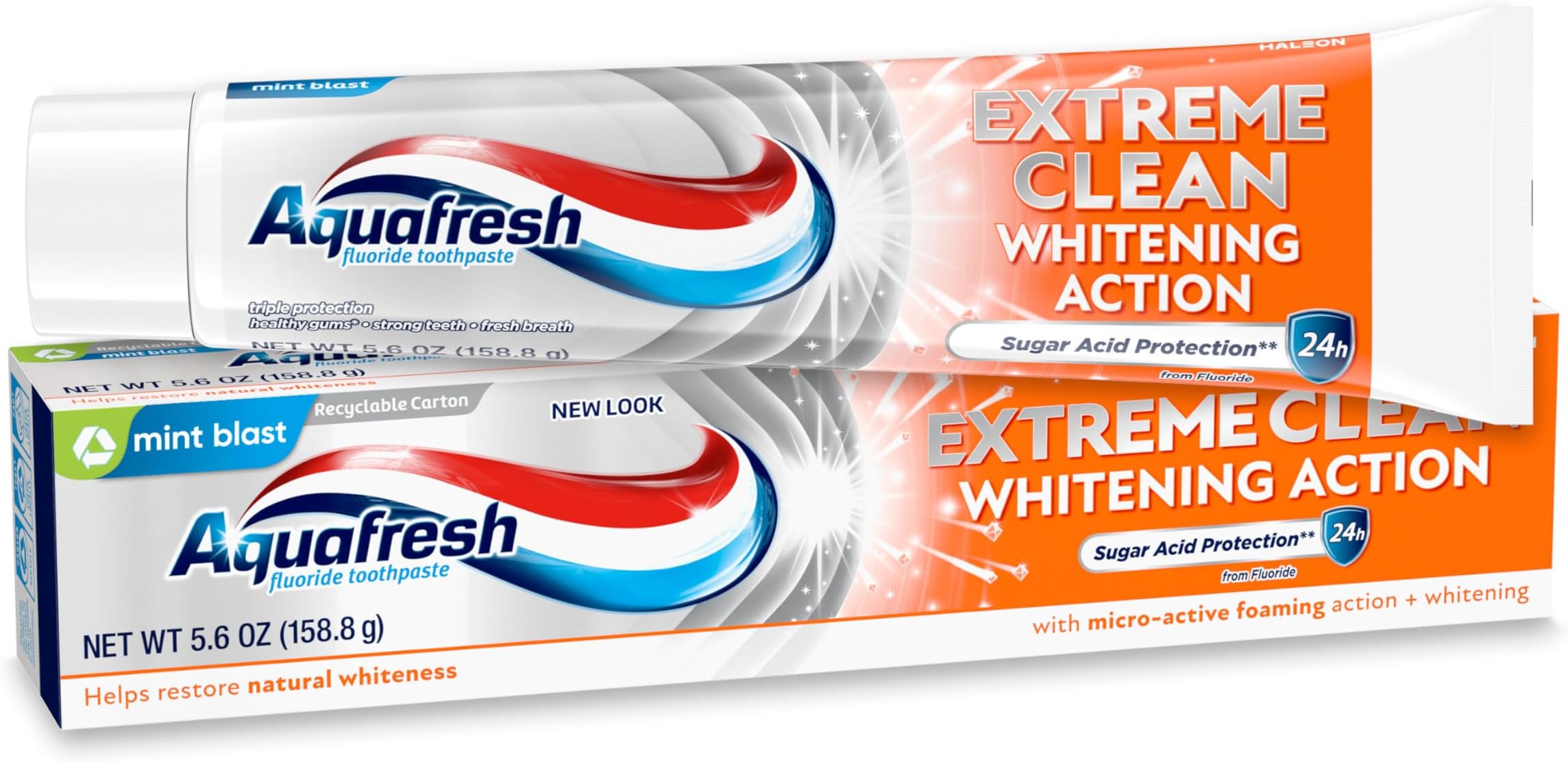 Aqua Fresh Extm White 5.6 Size 5.6z Extreme Clean Whitening Mint Toothpaste