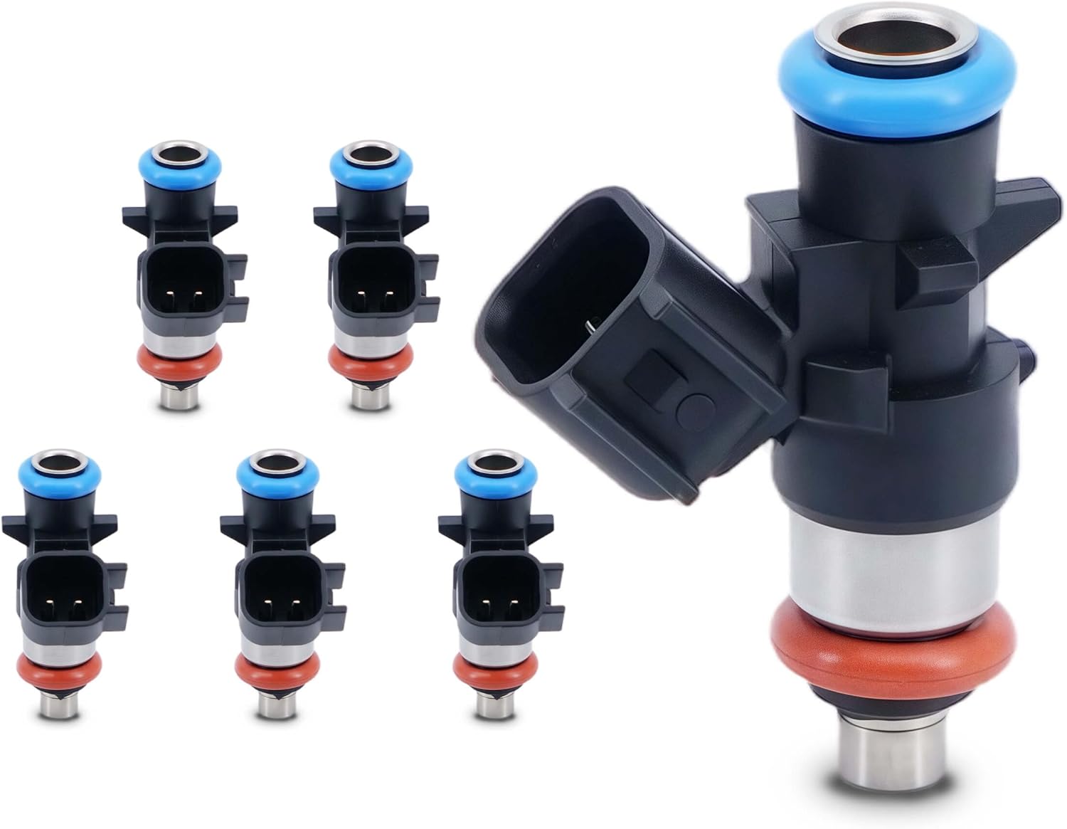 4 Holes Fuel Injectors FJ1147 0280158233 5184085ac Compatible with Dodge Challenger Jeep Grand Cherokee Wrangle Chrysler 200/300/Town & Country