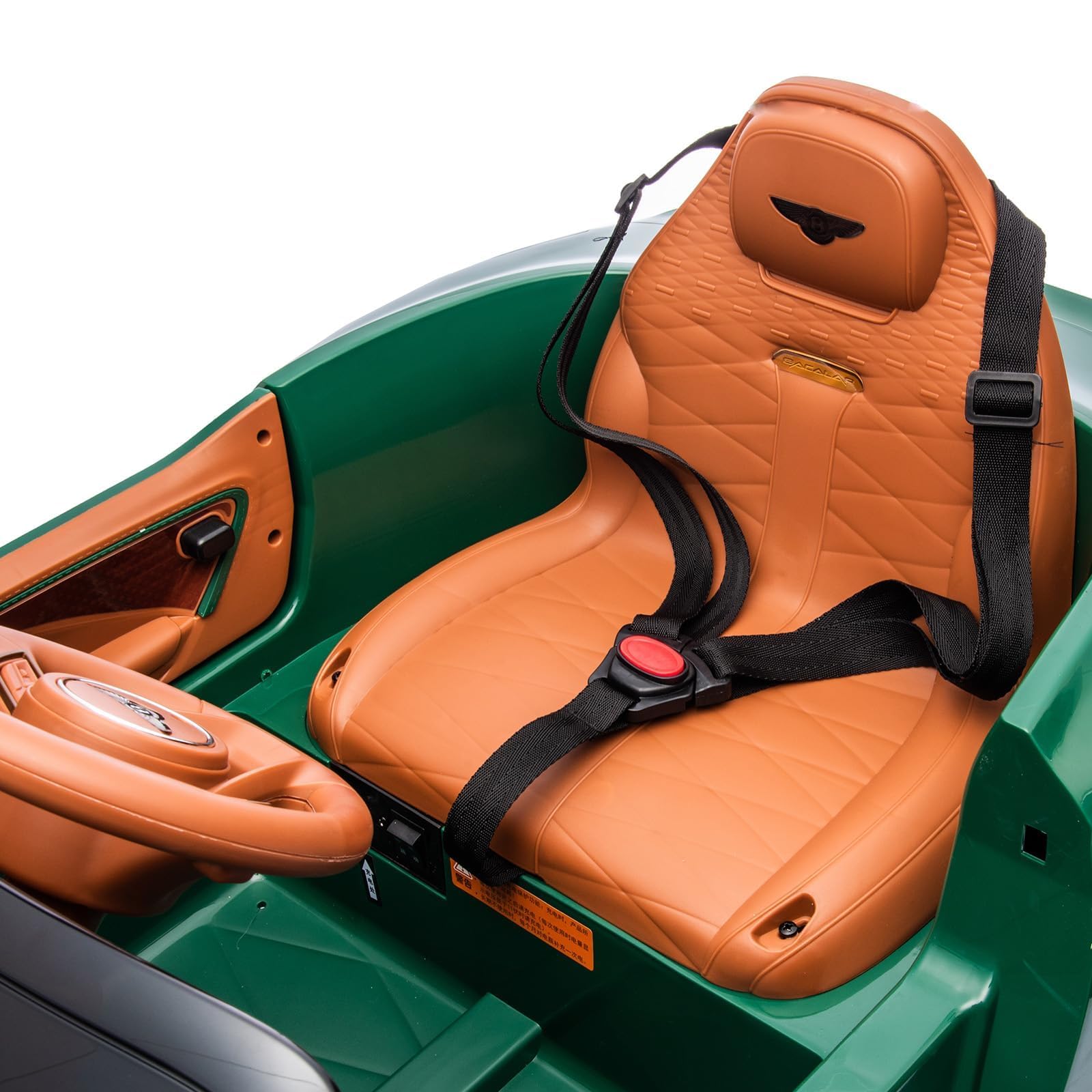 GarveeTech Lizenziertes Luxusauto Bacalar Kinder Elektroauto 12V – Mit Fernbedienung, LED-Lichter, Musik, Hupe, Scherentüren, Federung, 3 Geschwindigkeiten – Sicheres Elektroauto für Jungen & Mädchen