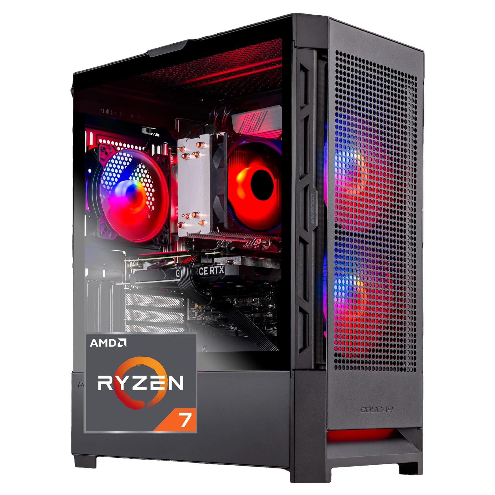 Skytech Gaming Blaze4 Mini PC Desktop, Ryzen 7 5700 3.7 GHz (4.6GHz Turbo Boost), NVIDIA RTX 4060 8GB GDDR6X, 1TB SSD, 16GB DDR4 RAM 3200, 650W Gold PSU, Wi-Fi, Win 11 Home