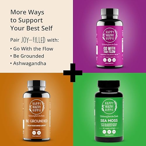 Miniatura 8 de Alegría ayuda a relajar la mente y el cuerpo aumenta el estado de ánimo alivia la tensión y las preocupaciones  Suplemento 100 a base de plantas