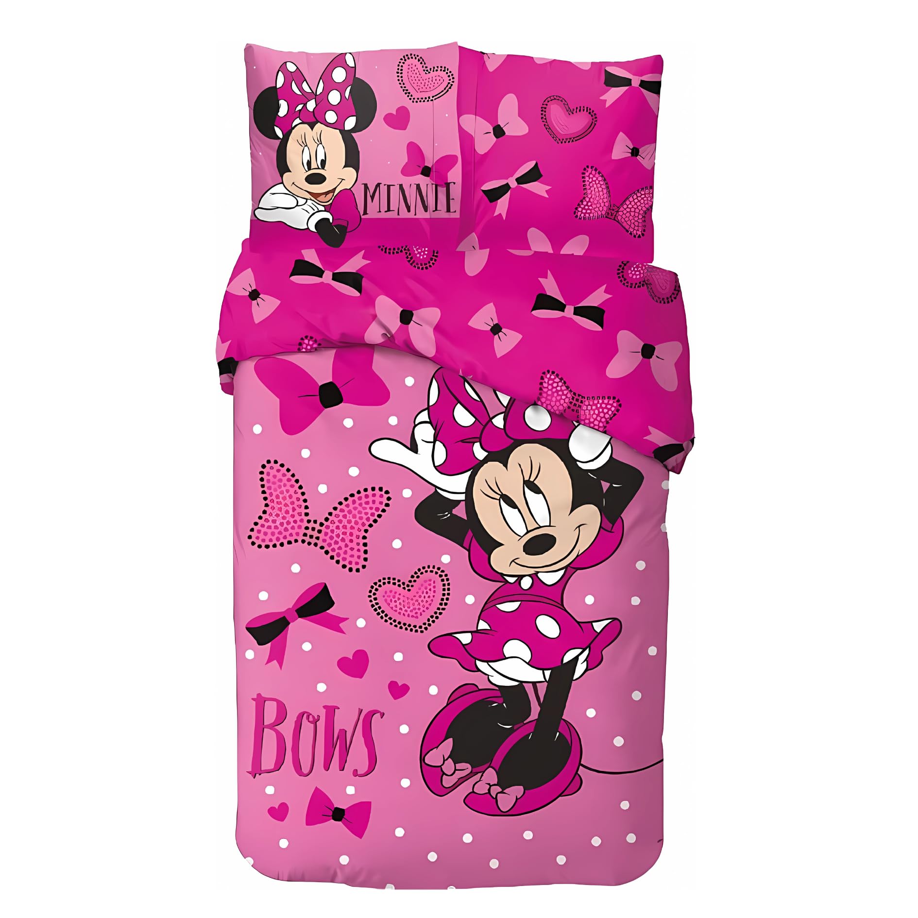 Parure de lit Minnie Disney en coton hypoallergénique pour stopper la transpiration nocturne