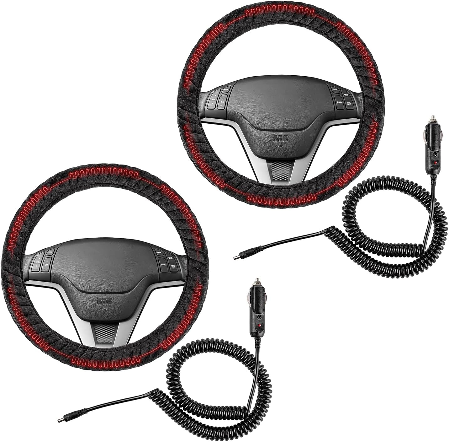Zento Heated Steering Wheel Cover Upgraded Heated Auto