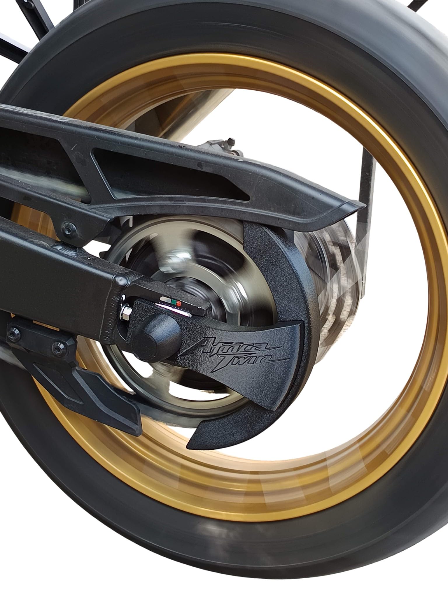 3DPRINTOK KIT PARA CATENA per Honda Africa Twin 1100 dal 2020 al 2025 Accessori Utili protezione quasi totale da spruzzi schizzi grasso olio catena su cerchio e ruota posteriore trasmissione