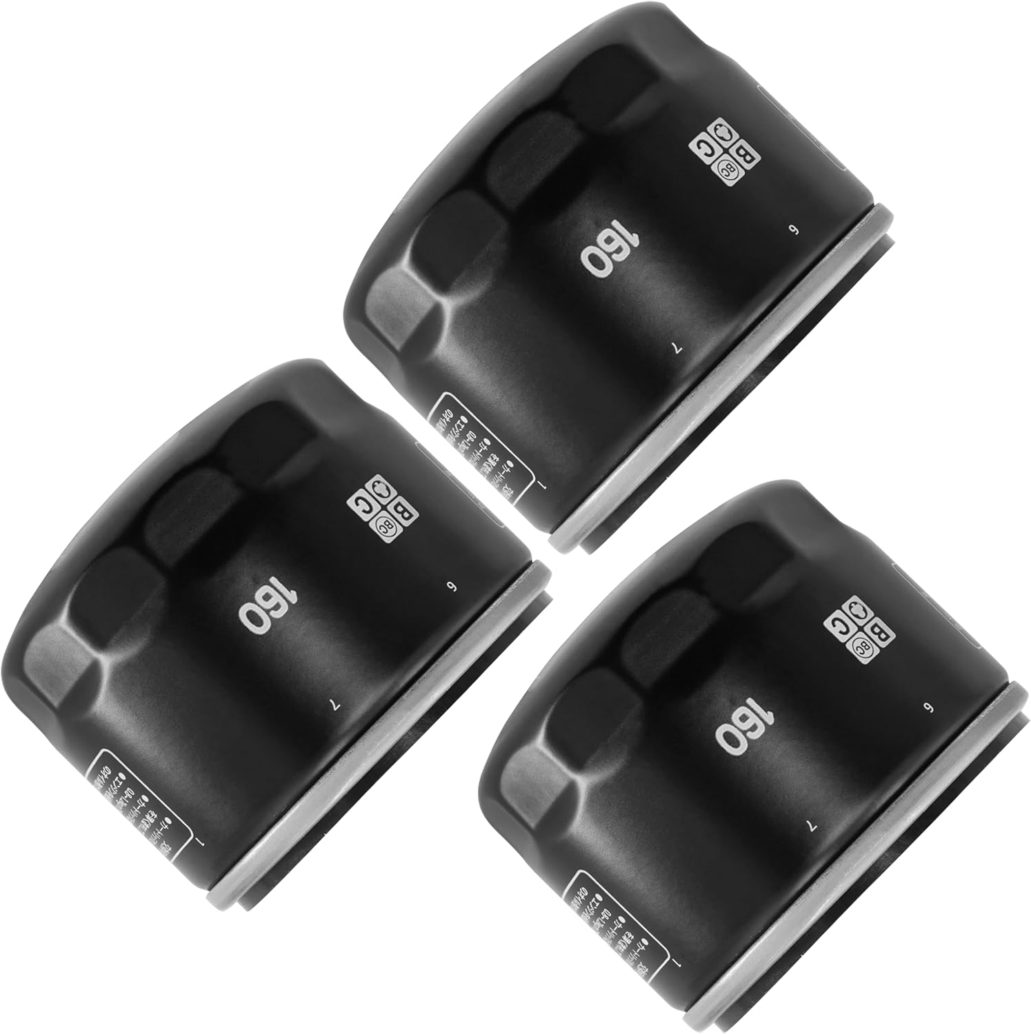 Caltric 3 Pack Oil Filter Compatible with Bmw 800Gt Gs F800Gt F800Gs F800-Gs Adventure 798 2007-2014