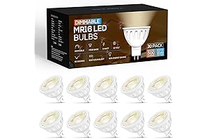 Torkase Dimmable MR16 LED Bulbs(UL Listed),2700K Soft White,5W-50W Equivalent,GU5.3 Bi-Pin Base,12V Low...