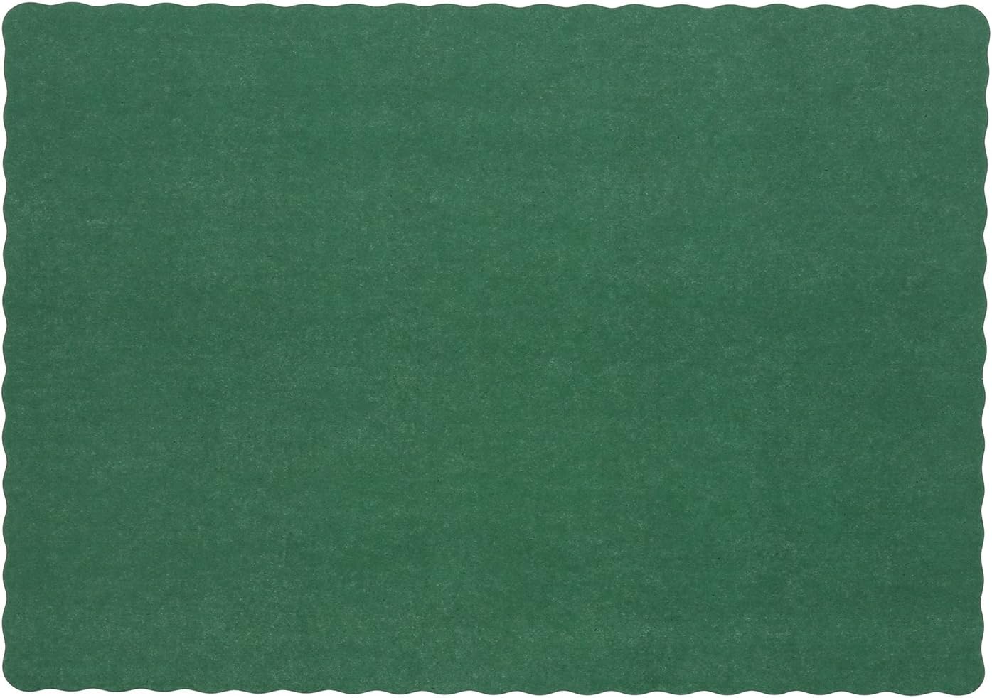 Royal Dark Green Disposable Placemat 9.25 Inch x 13.25 Inch