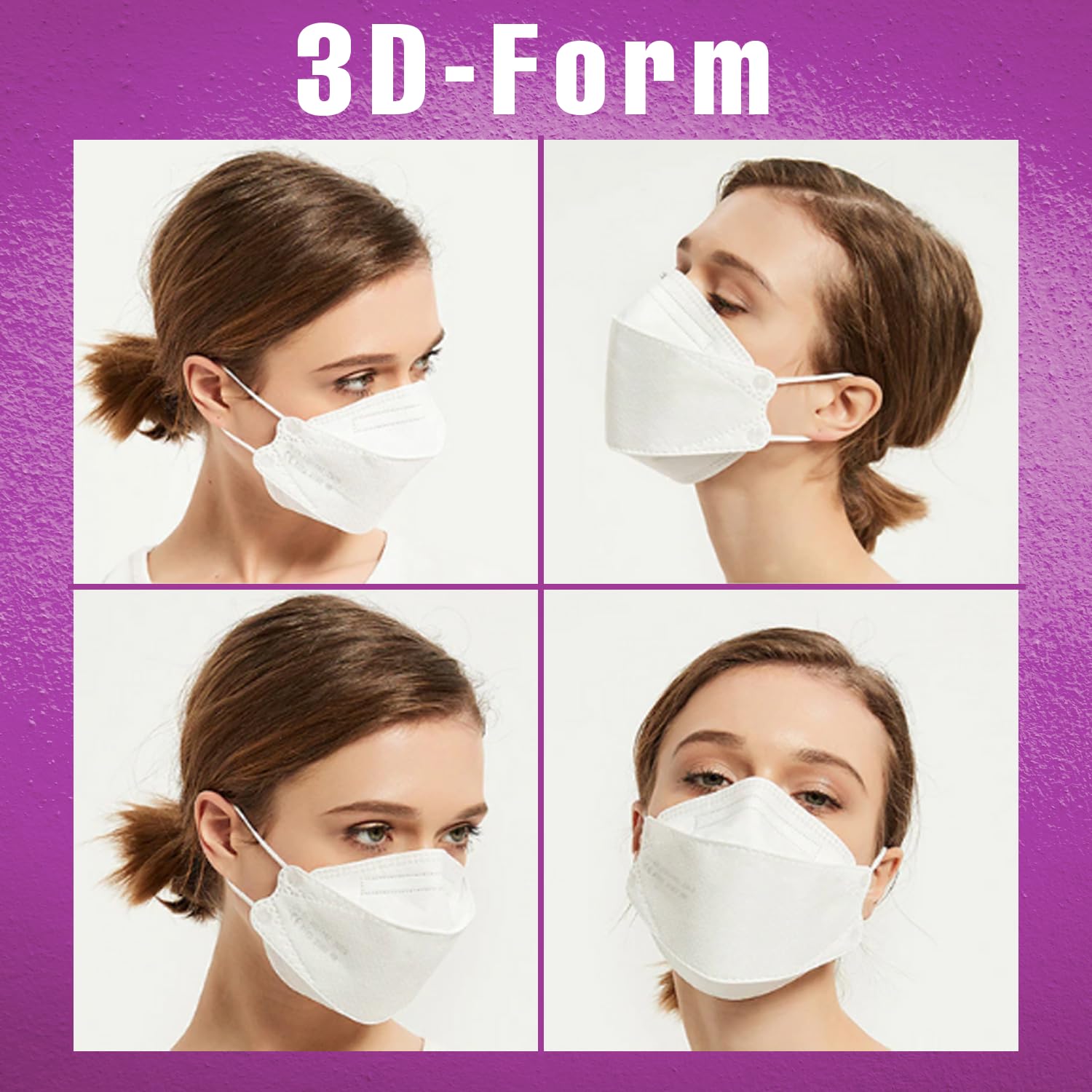 Cleanstro FFP2 Mask Pack of 25, UK Certified White Face Mask Individually Wrapped - Image 3