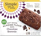 Simple Mills Almond Flour Granola Bars, Chocolate Brownie- Gluten Free, Made with Organic Coconut Oil, Granola Bar Alternative, Healthy Snacks, Paleo Friendly, 6 Ounce (Pack of 1)