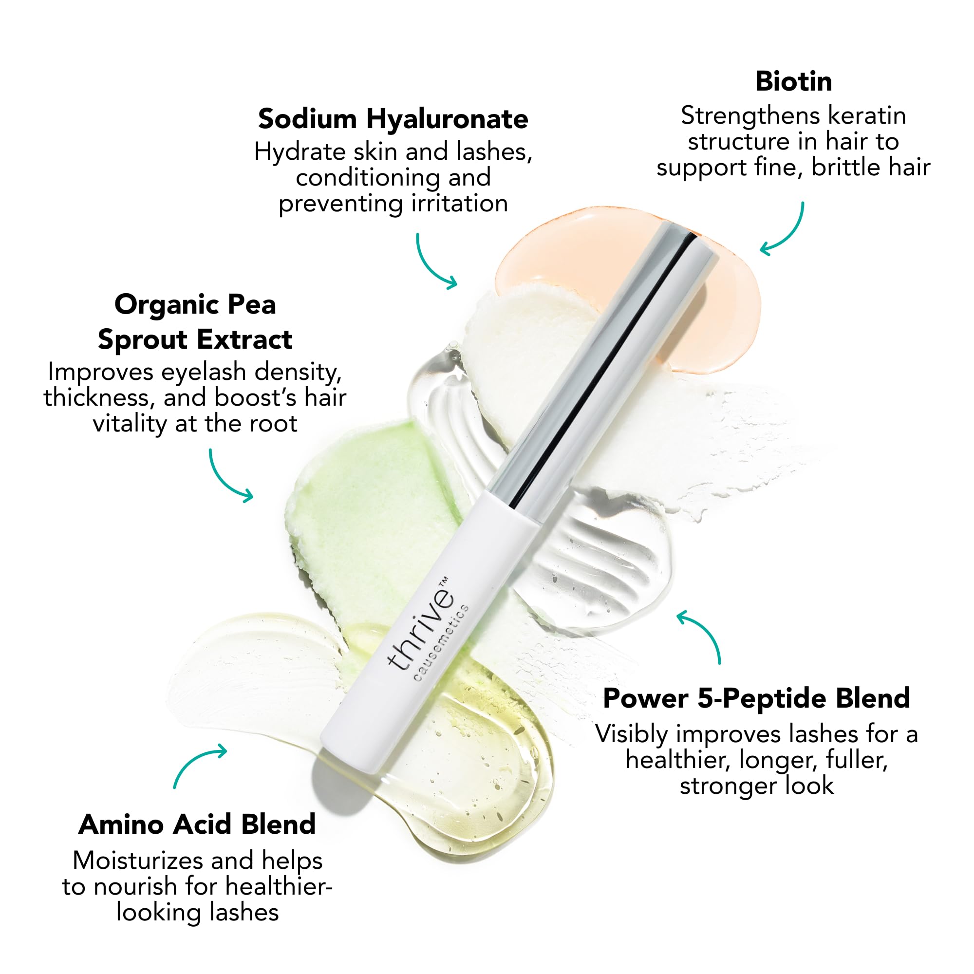 Thrive Causemetics Liquid Lash Extensions Serum, Vegan Lash Treatment