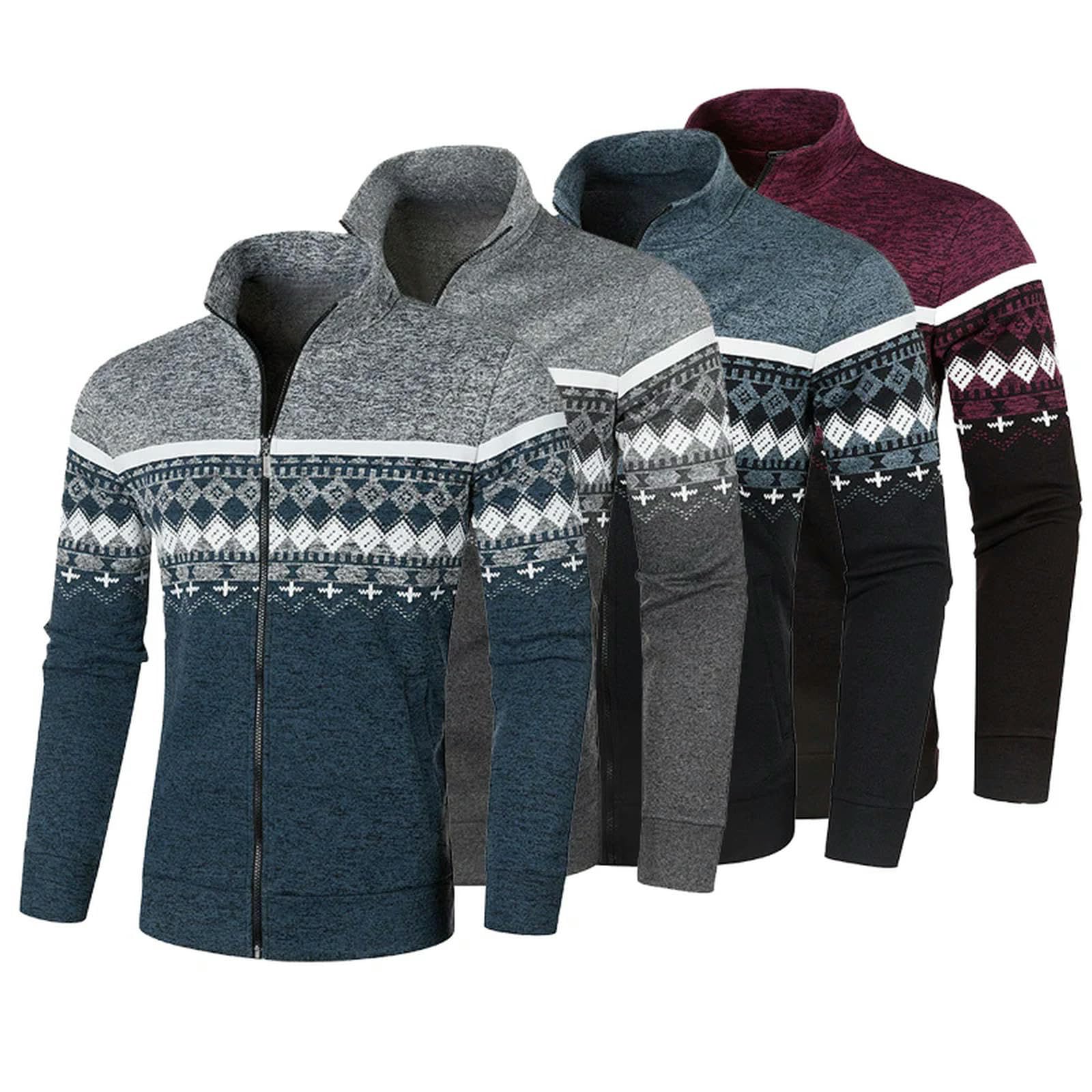 Sweter Mężczyzna Mężczyzna Chasti Domu Chuad Cappule Hot Ver Collover Sweter Sweter Retro Retro Retro