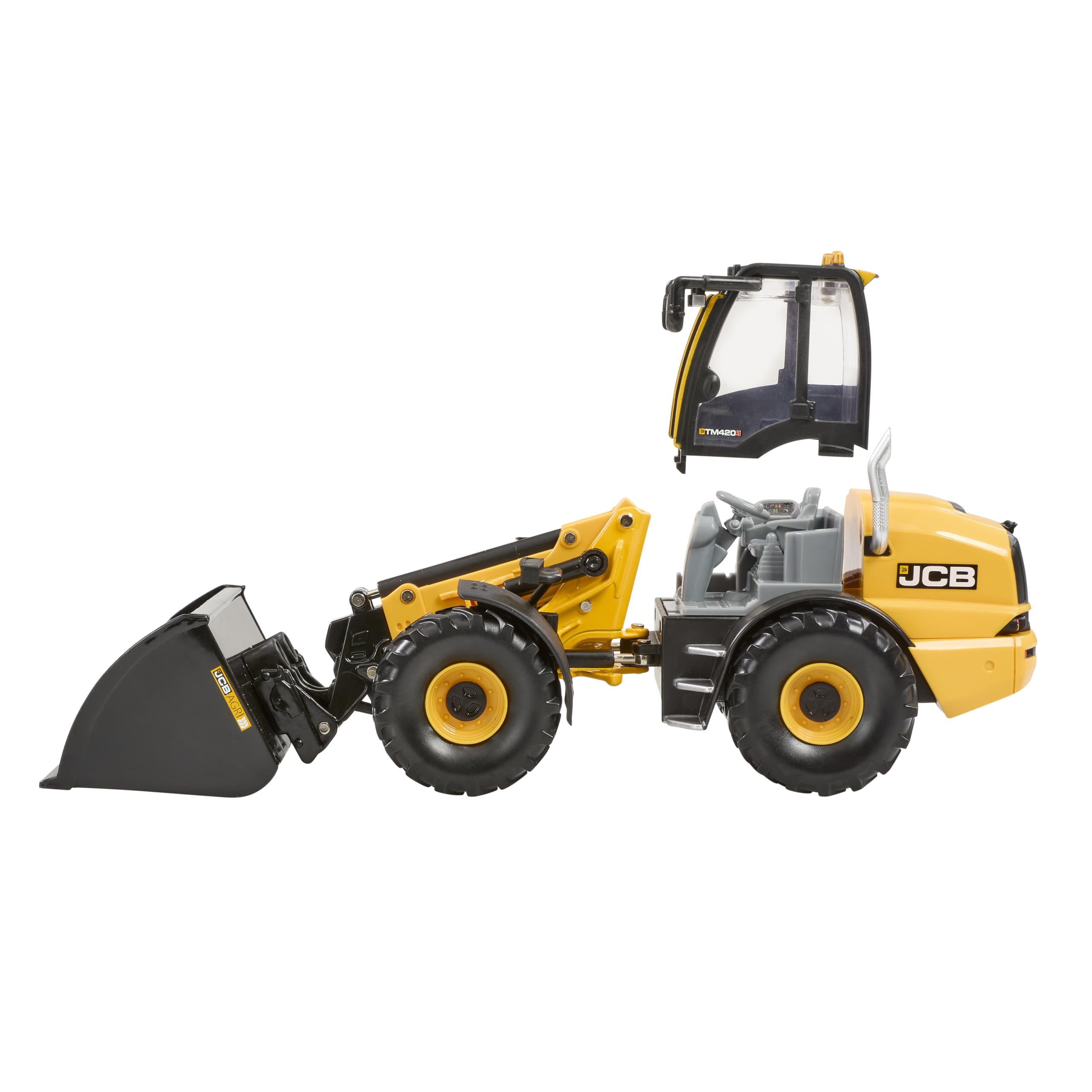 Britains JCB TM420S Teleskoplader auf Rädern – Nachbildung im Maßstab 1:32 – Spielzeug-Traktor aus gegossenem Metall und Kunststoff – JCB für Kinder ab 3 Jahren