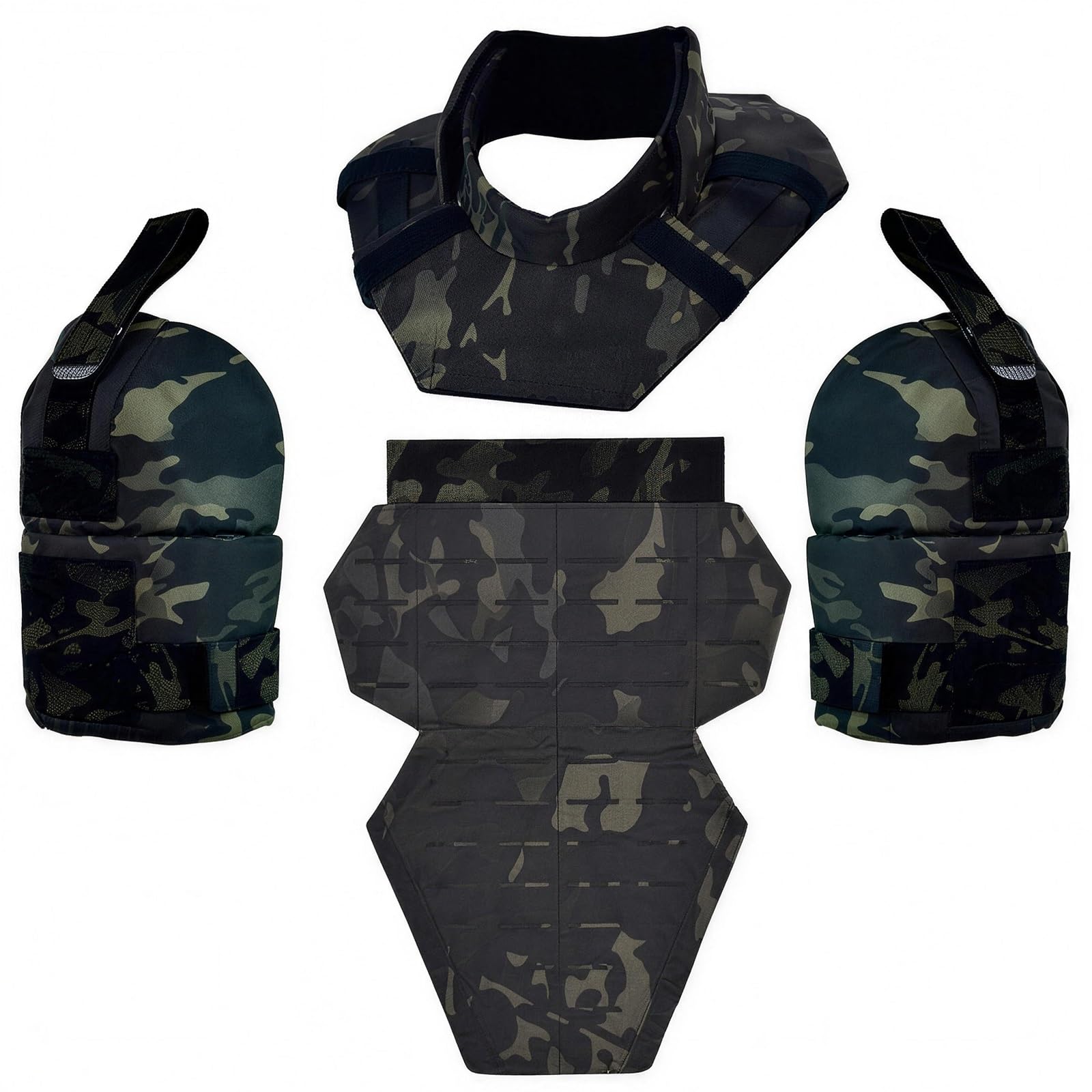 Kit de Protección 3 en 1 para Cuello, Hombros e Ingle, con Almohadillas y Protector Táctico para Hombros, Compatible con Diversos Chalecos. — view 10