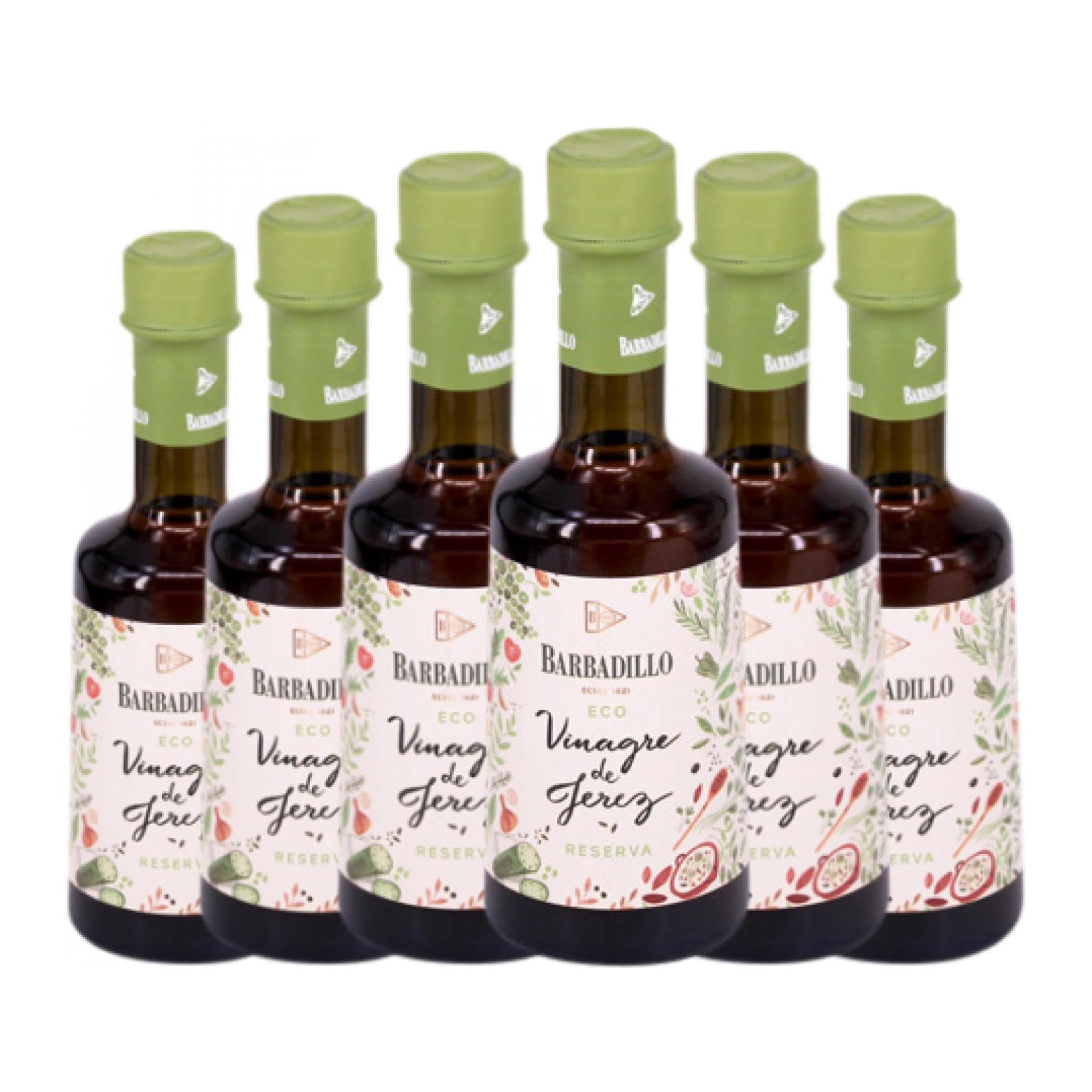 Vinagre Barbadillo Jerez Ecológico Botellín 25 cl (Caja de 6 Botellín de 25 cl)
