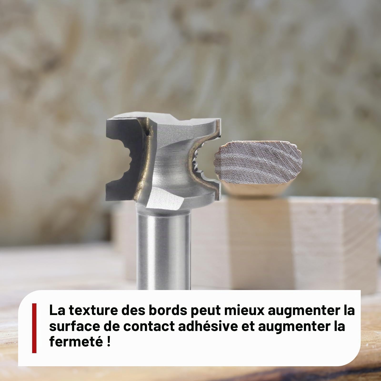 Mèches de défonceuse Jeu d'outils pour Festool Domino Tenons - Carbure de tungstène - Coupe droite - 4 pièces (5 mm, 6 mm, 8 mm, 10 mm) - Mèches de défonceuse Festool Domino