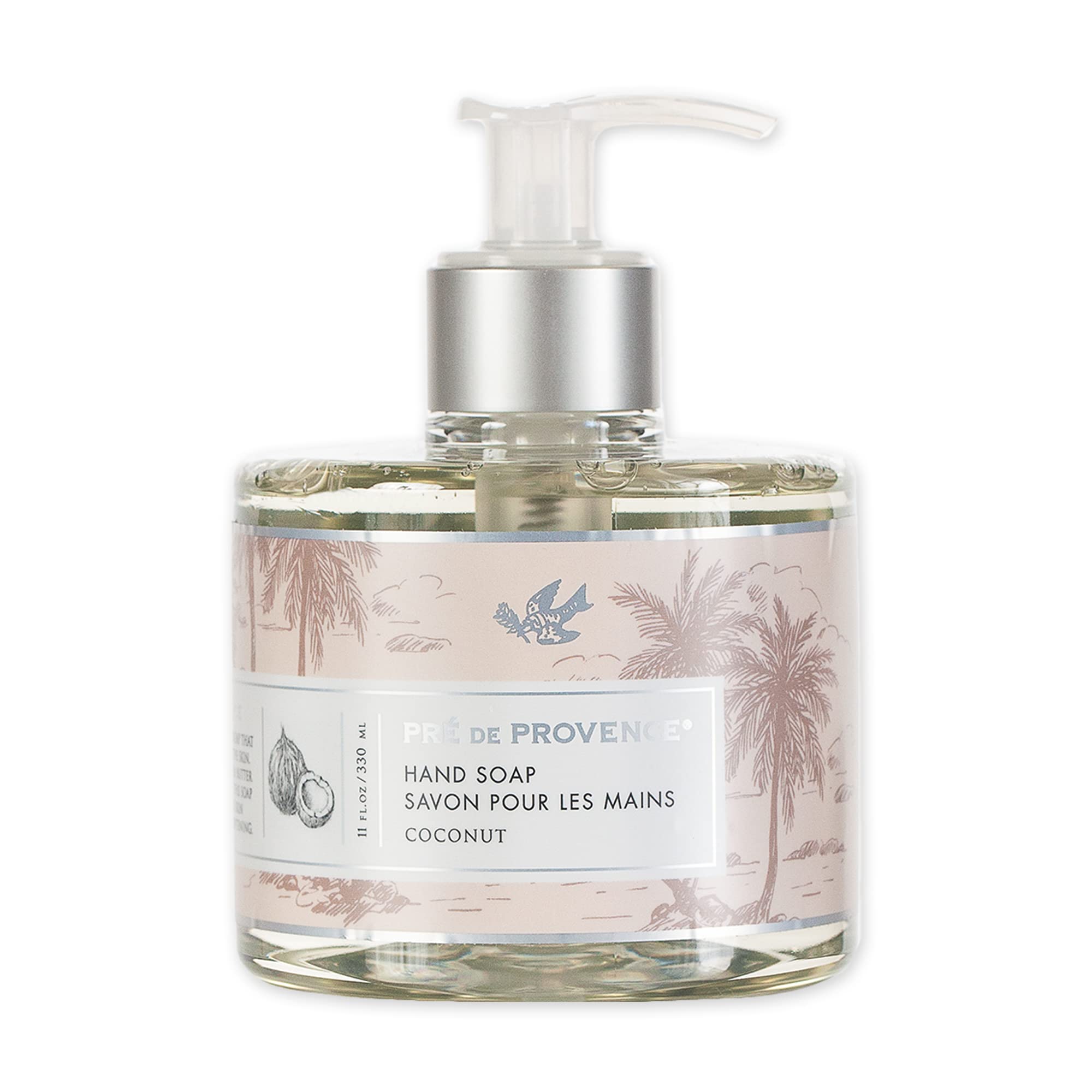 Pre de Provence Collection Liquid Hand Soap, Sooths & Softens while Cleansing, Enriched with Shea Butter, Vitamin E & Glycerin, Soft & Soothing, 11 fl