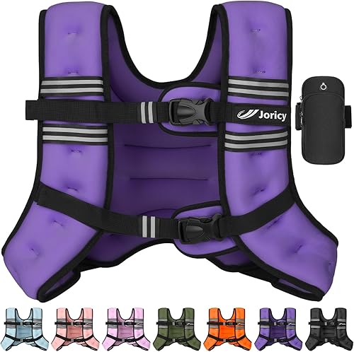 Miniatura 15 de Chaleco con peso unisex, con franja reflectante para correr, entrenamiento, caminar, entrenamiento de fuerza, pérdida de peso, fitness