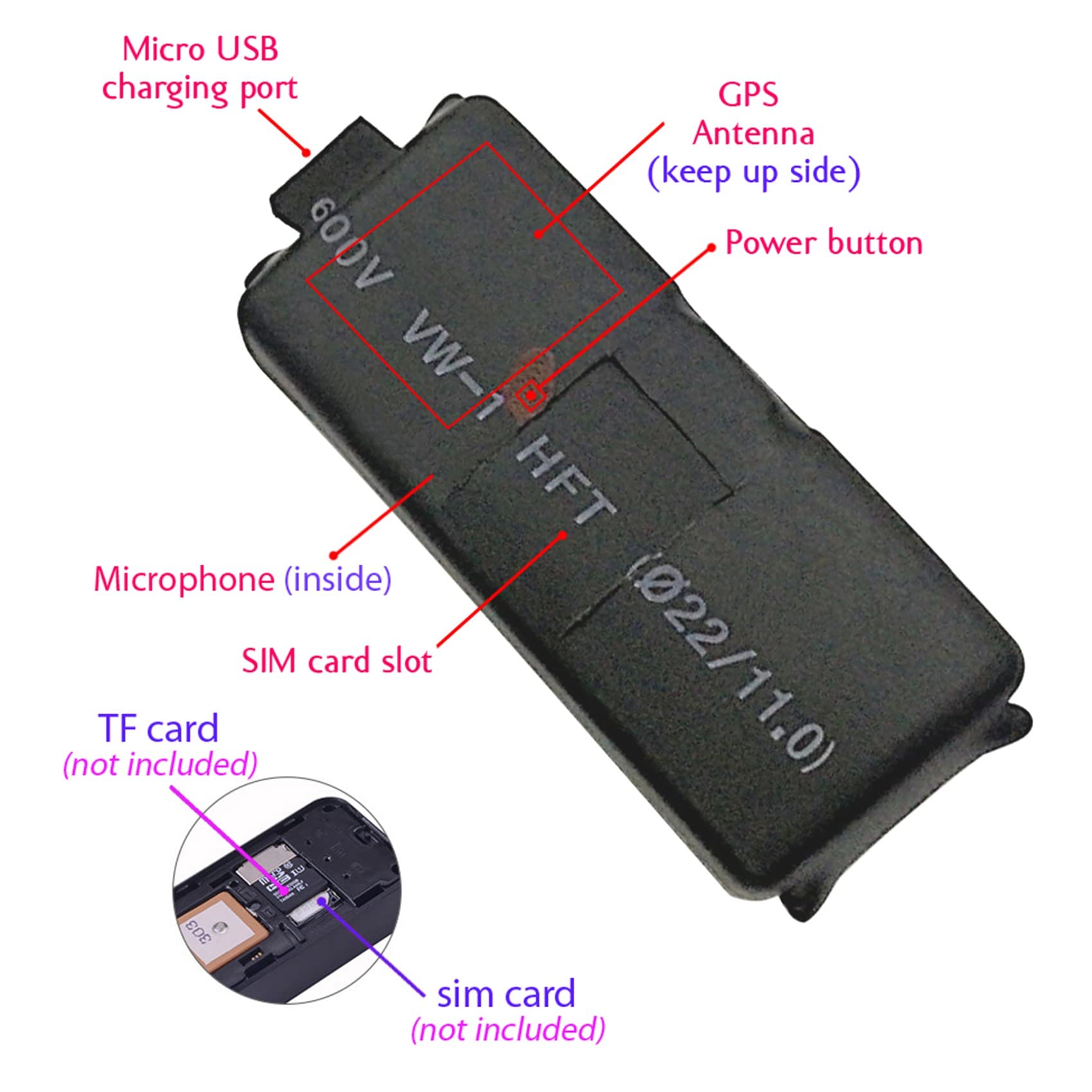 S7 GPS Rastreador gsm AGPS WiFi LBS Localizador AplicacióN Web Gratuita Seguimiento Grabadora de Voz ZX303 PCBA Interior