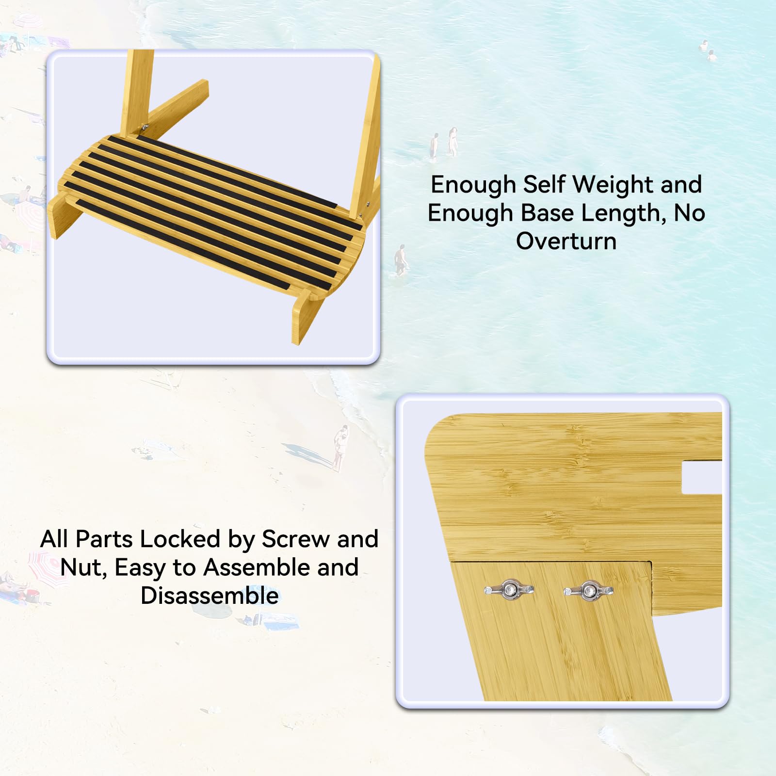 TWO STONES Support vertical pour planche de surf – Support mural libre pour planche de surf shortboard, paddle, snowboard, skateboard, ski et wakeboard (4 planches)