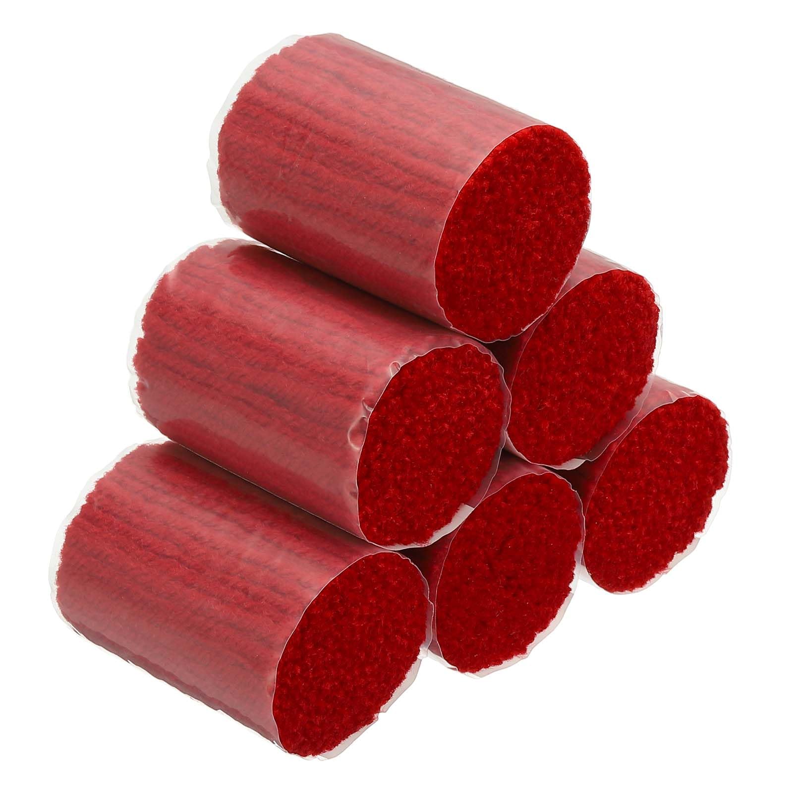 PATIKIL 12 Rolls Latch Hook Yarn, Latch Hook Kit Yarn Precut Hook Rugs Yarn Making Crochet Bundles for Latch Hook Rug Adults Beginners Tapestry DIY Craft, Red