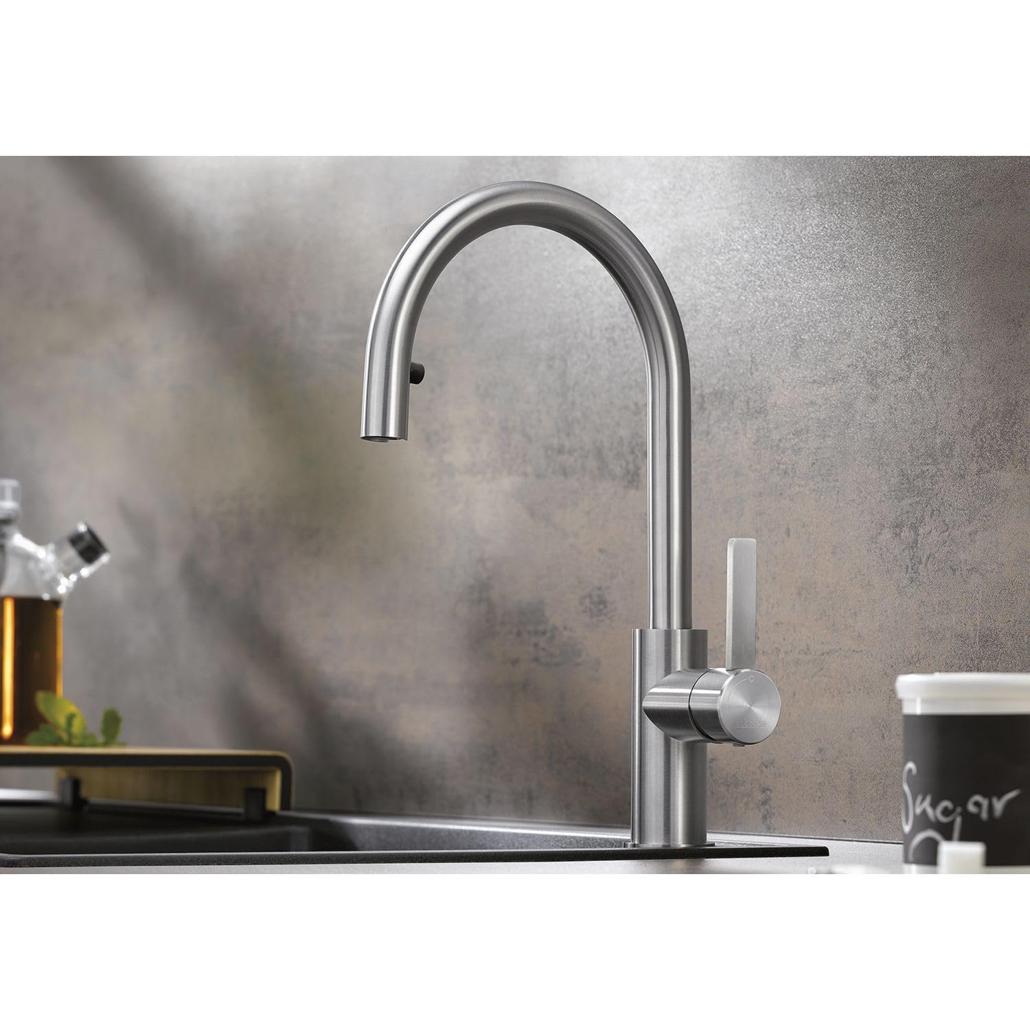 BLANCO 523120 Candor Rubinetto da Cucina in Acciaio Inox Spazzolato