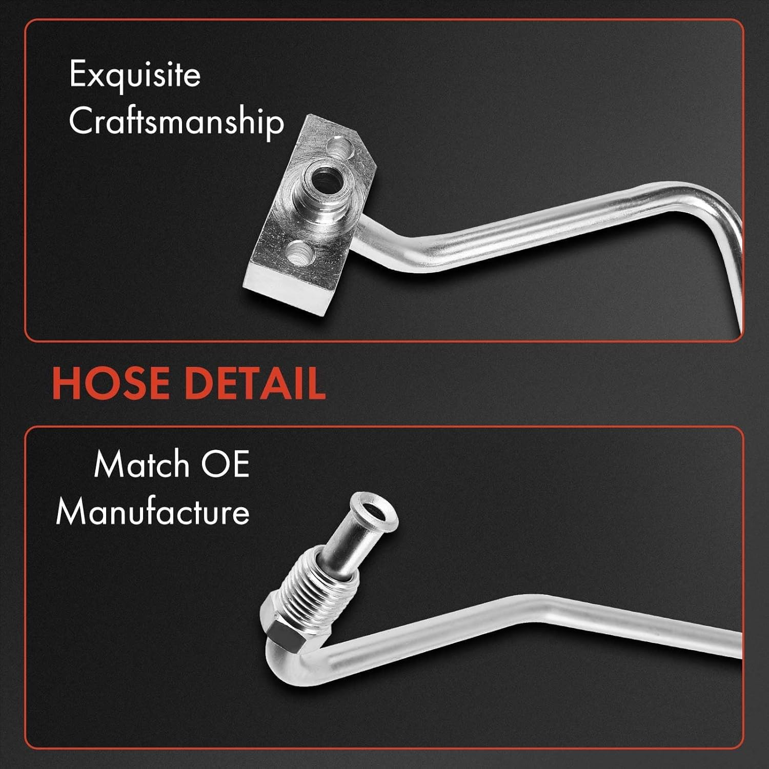 A-Premium Power Steering Hose Pressure Line Hose Assembly Compatible with Honda Accord 1990-1993 L4 2.2L