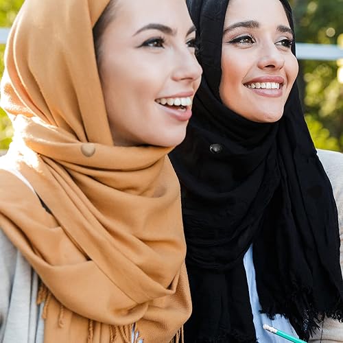 Miniatura 7 de 8 pines magnéticos de hijab, botones magnéticos de hiyab de fuerza comercial más fuerte para mujer, bufanda colorida multiusos, pequeña hiyab