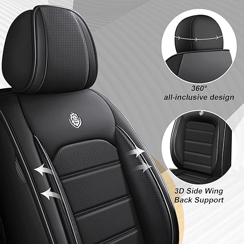 Miniatura 2 de Fundas de asiento delantero de automóvil para Ford Explorer 1993-2023, 2 asientos de ajuste personalizado, funda protectora de cuero, fundas