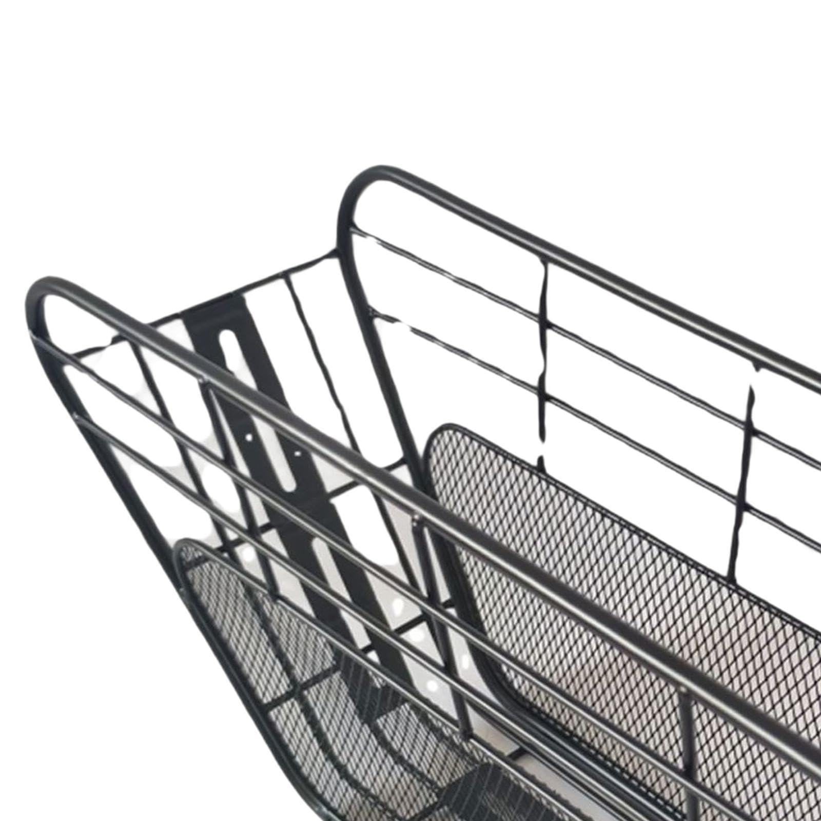 Center Rack Storage Basket For E-Bikes & Motorcycles - Iron Mesh