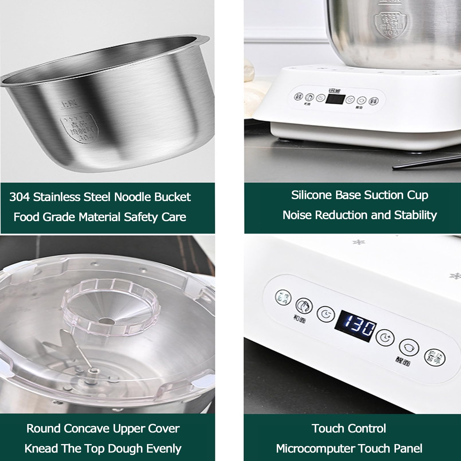 Machine à Pâte Avec Fonction De Fermentation, Mélangeur De Farine