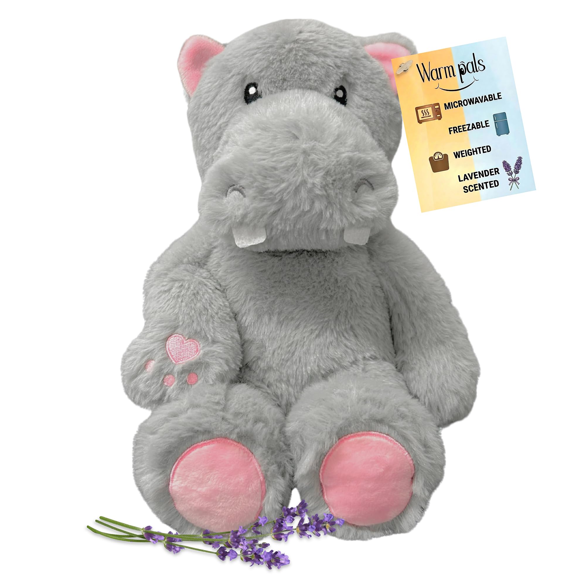 Amazon.com: Hippo - Microwavable & Weighted Plush Stuffed Animal