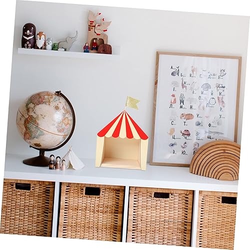 Miniatura 3 de VOSAREA Bandeja organizadora de joyas modelo de circo de circo, regalos de cumpleaños para niños, estante de escritorio, soporte de exhibición de