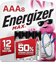 Energizer MAX AAA Batteries 8-Pack | Longest Lasting Triple A Alkaline Batteries with Leak Protection